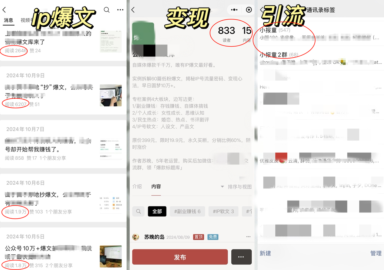 公众号小IP如何通过爆文冷启动，卖出千单小报童，变现5位数​