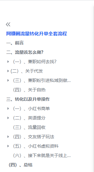 网赚圈流量转化升单全套流程 ​