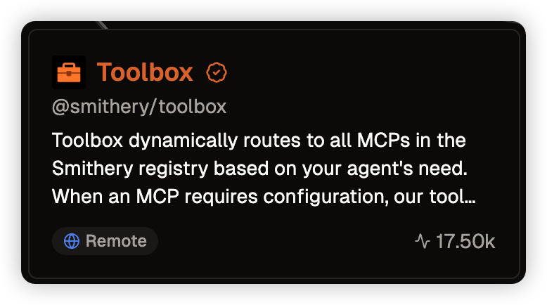 「AI小白福音」Toolbox神器带你一键解锁最全MCP Server！​