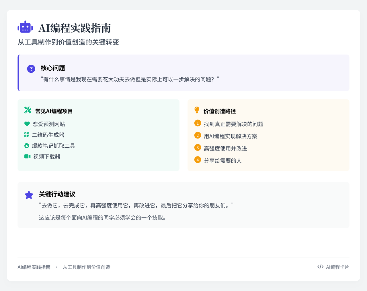 AI编程的个人感悟：先造一些自己用的东西​