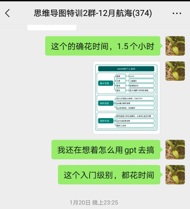 参加完上次的思维导图航海，有了自动生成的想法​